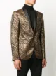 Dsquared2 leopard shawl lapel jacket