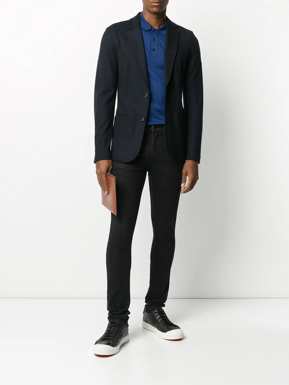 Giorgio Armani fitted single-breasted blazer | Blazers | Image 2