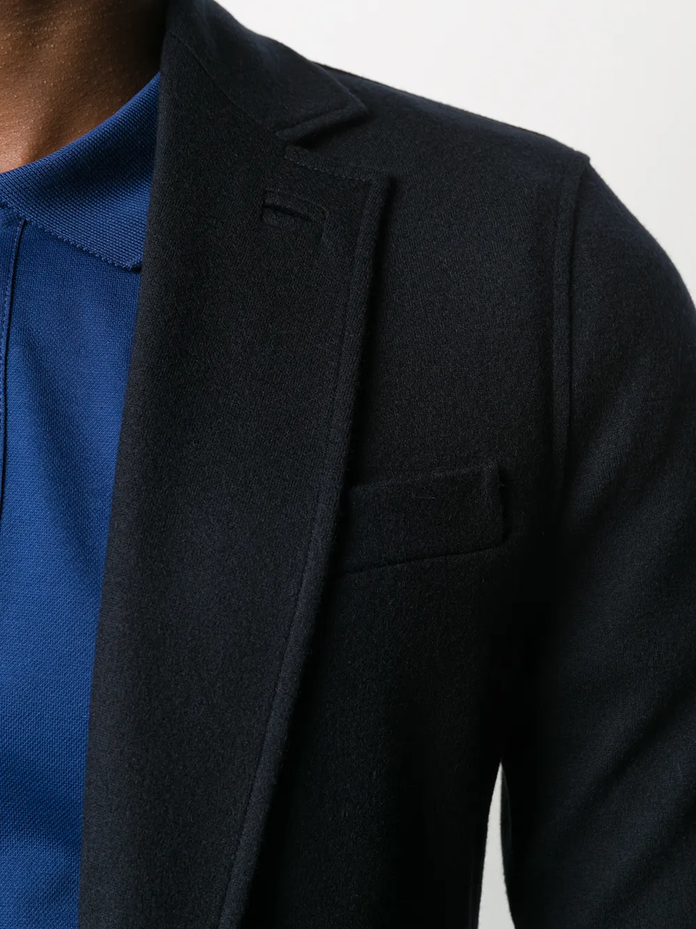 Giorgio Armani Blazer met enkele rij knopen Blauw