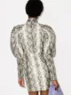 ROTATE Kim snake-print dress