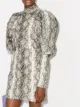 Image 2 of ROTATE Kim snake-print dress