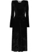 Image 1 of ROTATE velvet effect polka-dot dress