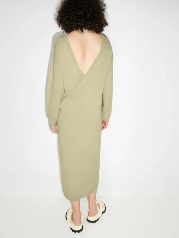 fitted knitted dress TONYY CREAMY SAND RIBBED KNIT DRESS main image 1