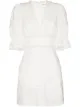 Image 1 of Reformation Cassatt lace trim mini dress