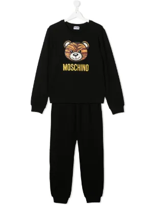 Moschino Kids بدلة رياضية من قطعتين بشعار الماركة