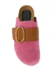 JW Anderson round buckle open-back loafers