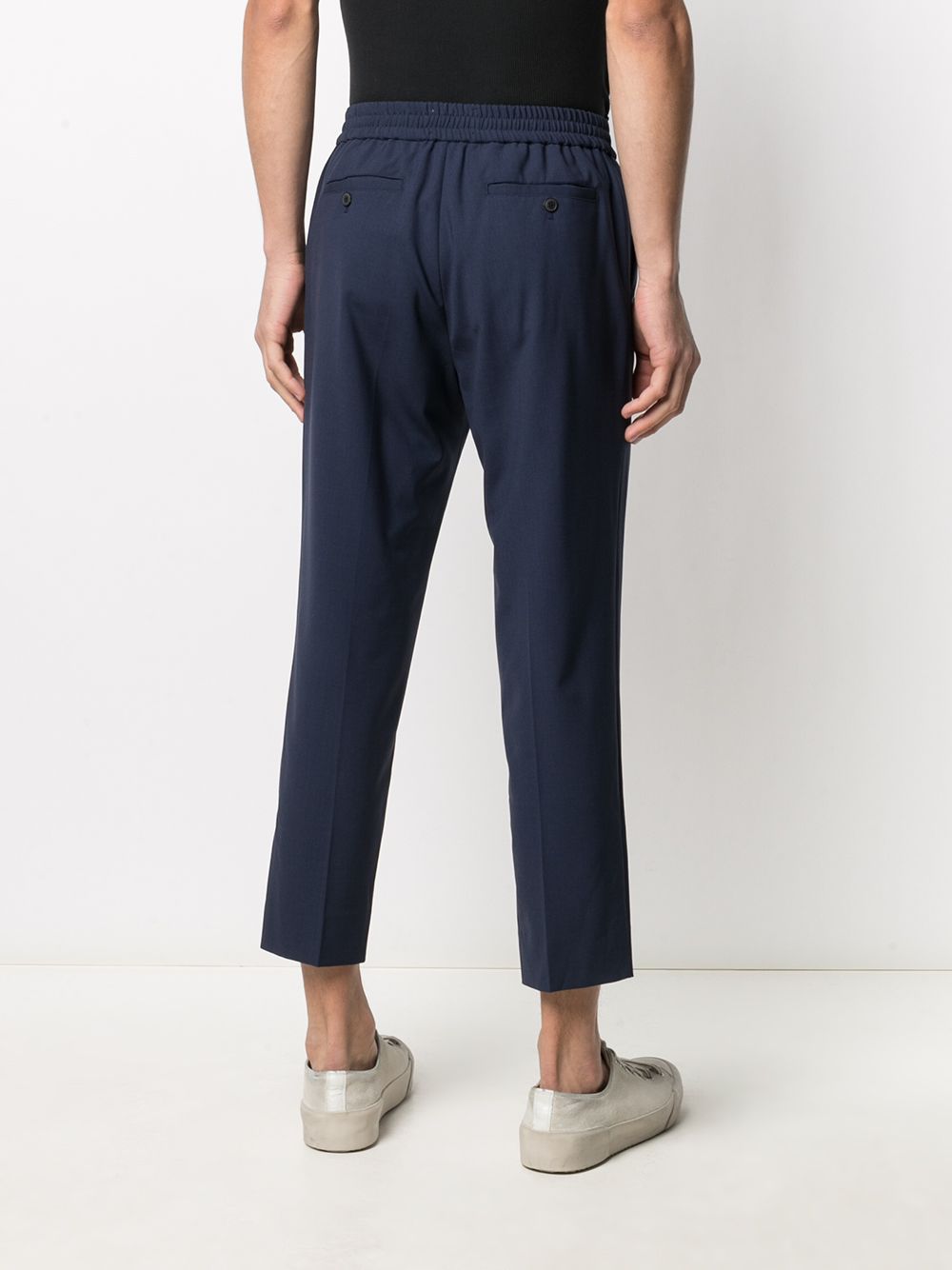 AMI Paris elasticated-waist Cropped Trousers - Farfetch