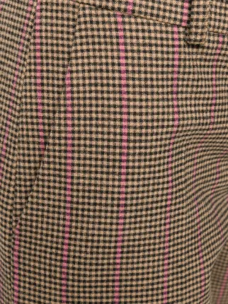 checked cropped trousers展示图