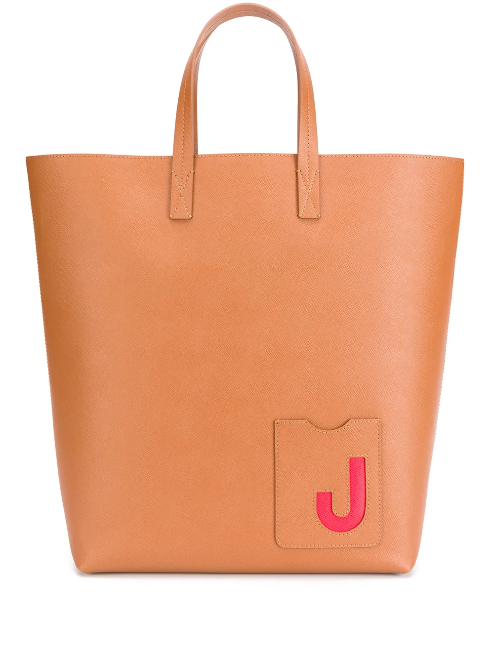 

La DoubleJ tote con logo - Marrón