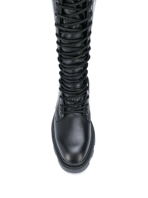ash lace up combat boots