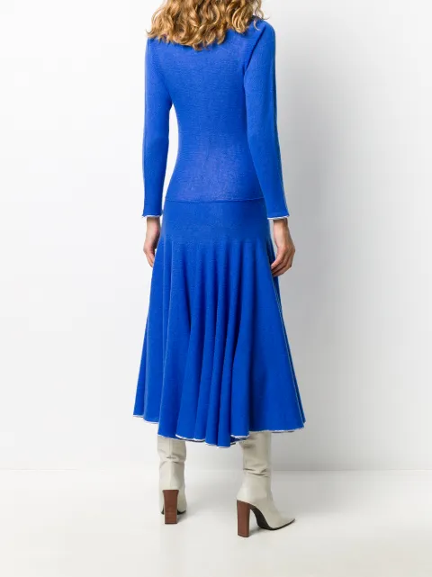 boat neck long frock