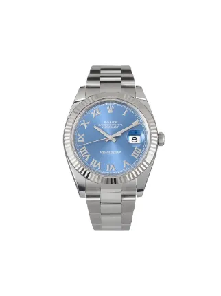 Shop Rolex 2020 unworn Oyster Perpetual Datejust 41mm with Express Delivery  - Farfetch