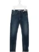 Image 1 of Calvin Klein Kids distressed slim-fit jeans