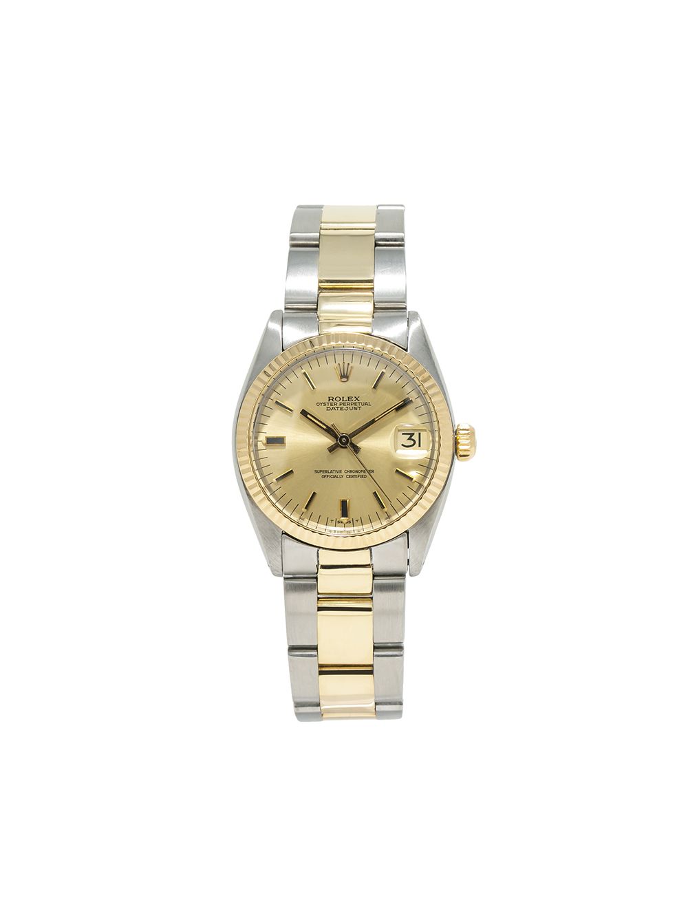 фото Rolex наручные часы oyster perpetual datejust 31 мм 1980-х годов pre-owned