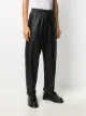 Bottega Veneta leather tapered trousers