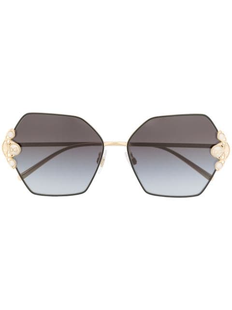 Dolce & Gabbana Eyewear Óculos de sol geométrico DG2253H