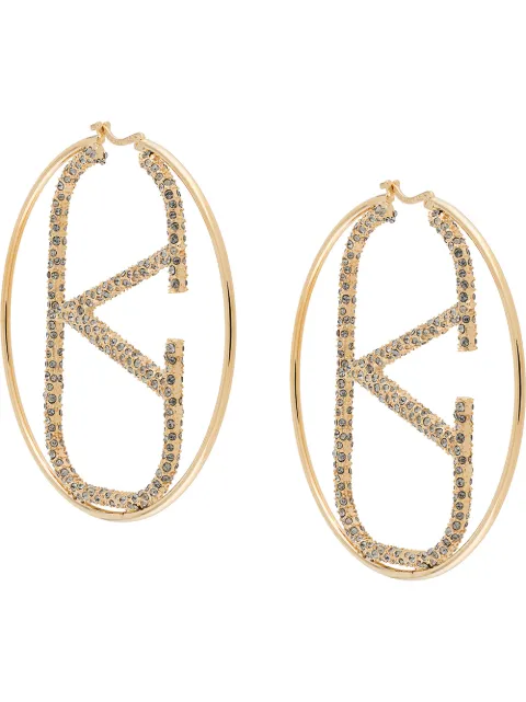 Valentino earrings hoops Clearance