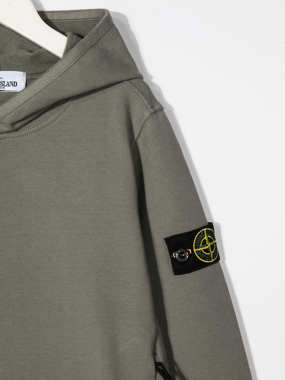 фото Stone island junior худи с длинными рукавами и нашивкой-логотипом