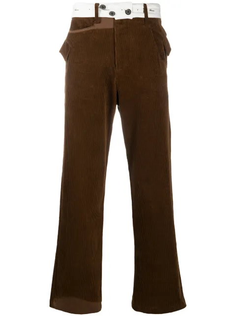 Ader Error corduroy straight-leg trousers