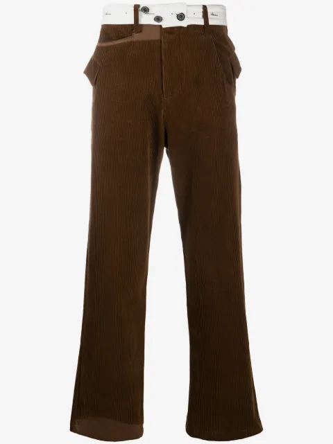 Ader Error corduroy straight-leg trousers