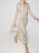 Bild 2 von ROTATE sequin embroidered midi dress