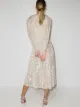 ROTATE sequin embroidered midi dress