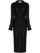 Image 1 of ROTATE Simone ruched midi dress