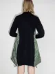 Sacai panelled A-line mini dress