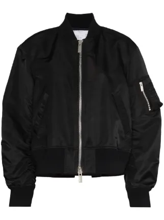 Sacai Ma-1 ruched-sleeve Bomber Jacket - Farfetch