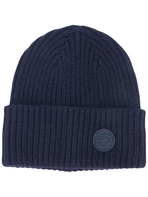 Markus Lupfer lip patch rib knit beanie