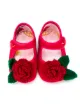 Monnalisa flats con apliques florales de crochet