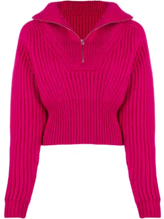 Shop pink Jacquemus La maille Olive 