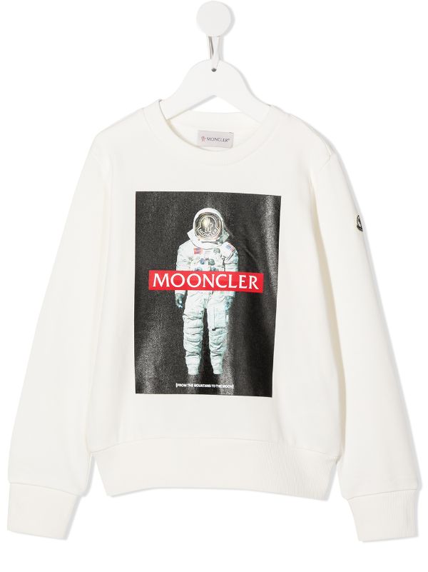 Moncler Kids white Moonclergraphic 