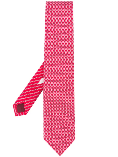 Ferragamo corbata con motivo de candados