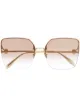 الصورة 1 من Alexander McQueen Eyewear نظارة شمس بإطار مربع