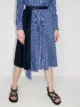 Image 2 of Sacai contrasting-panel pleated midi skirt