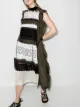 Imagem 2 de Sacai Vestido midi com recortes de crochê
