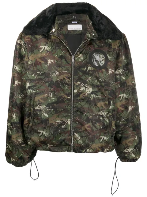 Random Identities chamarra con capucha y estampado militar