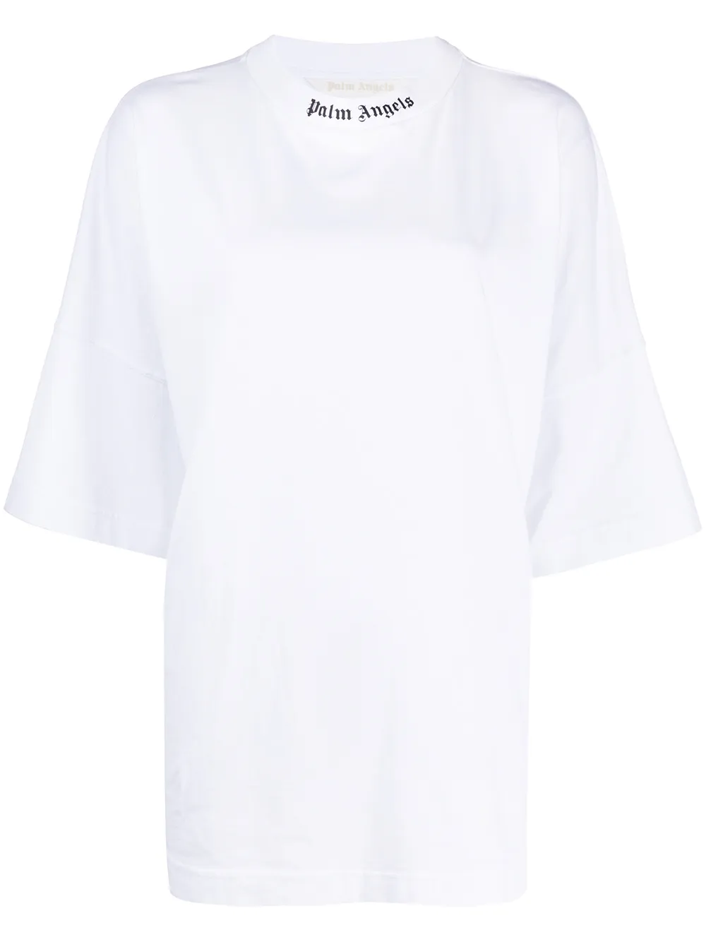 Click to view more detailed imagery on our partner's website Palm Angels Classic Logo T-shirt In White Cotton