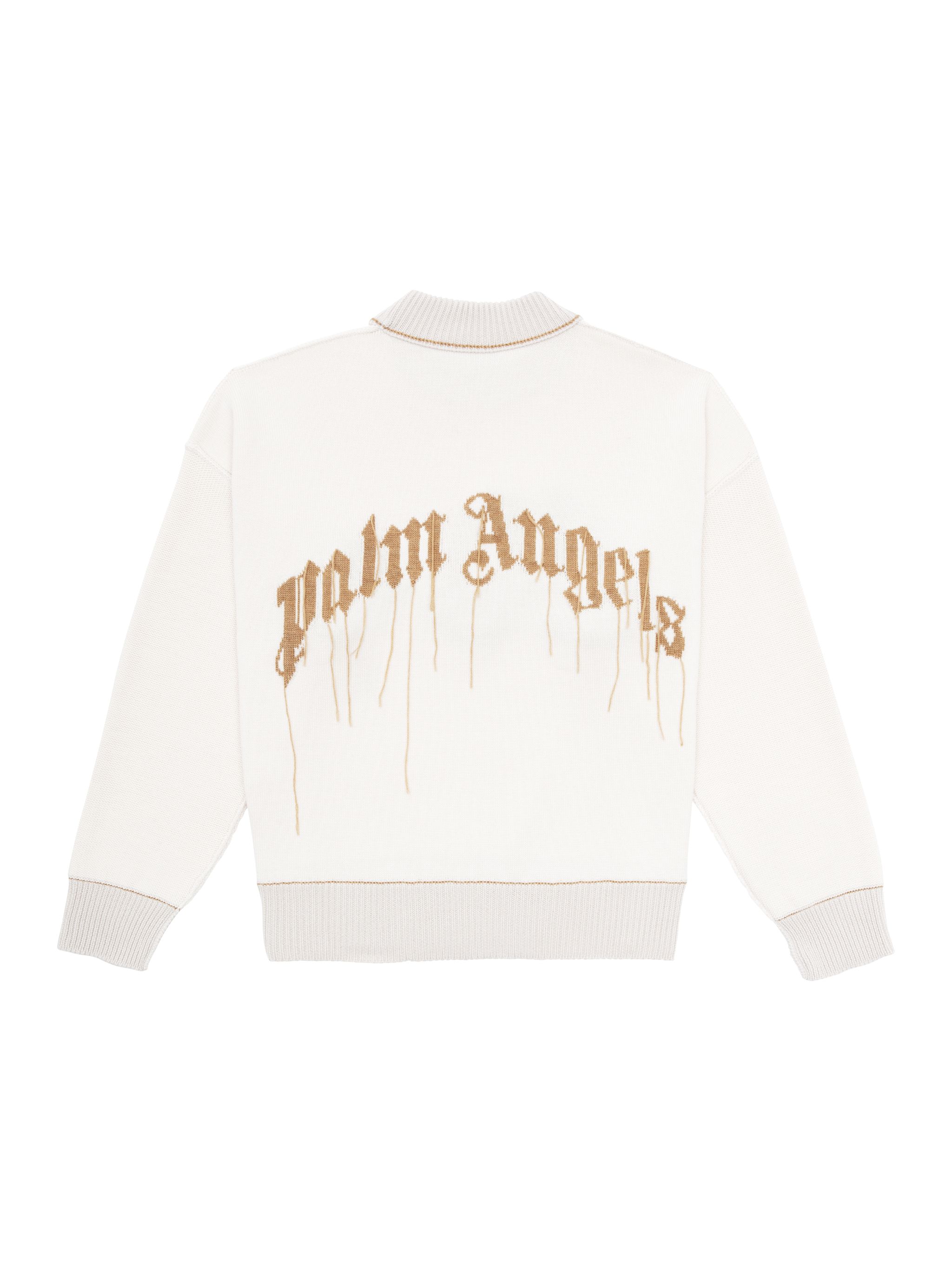 BEAR SWEATER in neutrals - Palm Angels® Official