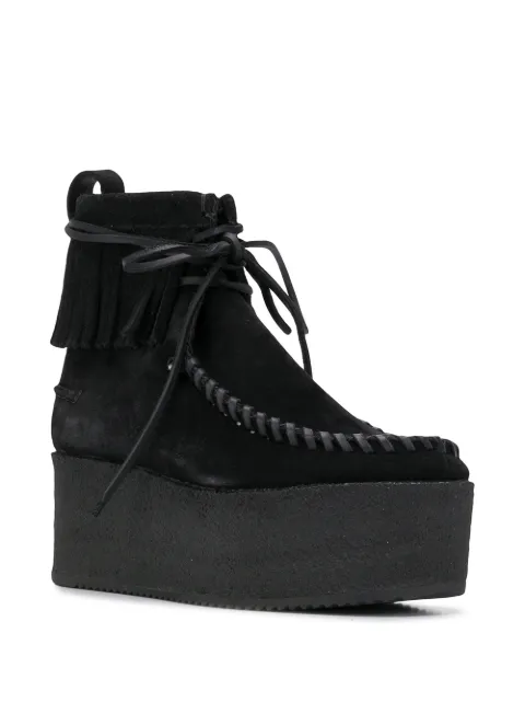 PALM ANGELS X CLARKS PLATFORM WALLACRAFT BOOTS