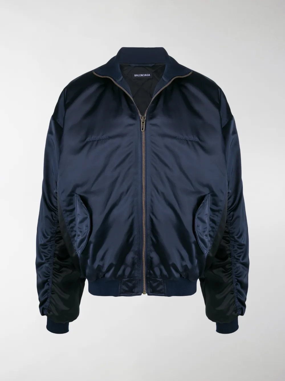 Balenciaga Zip-front Bomber Jacket In 