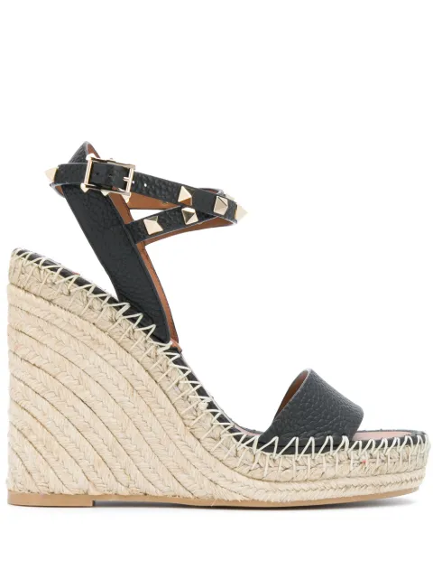 Valentino Garavani Rockstud woven wedges