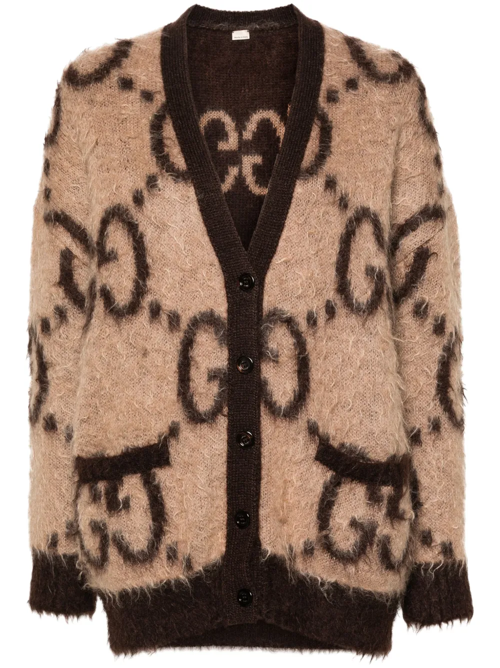 Image 1 of Gucci  reversible GG-jacquard cardigan