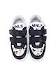 Monnalisa Mickey Mouse print touch strap sneakers