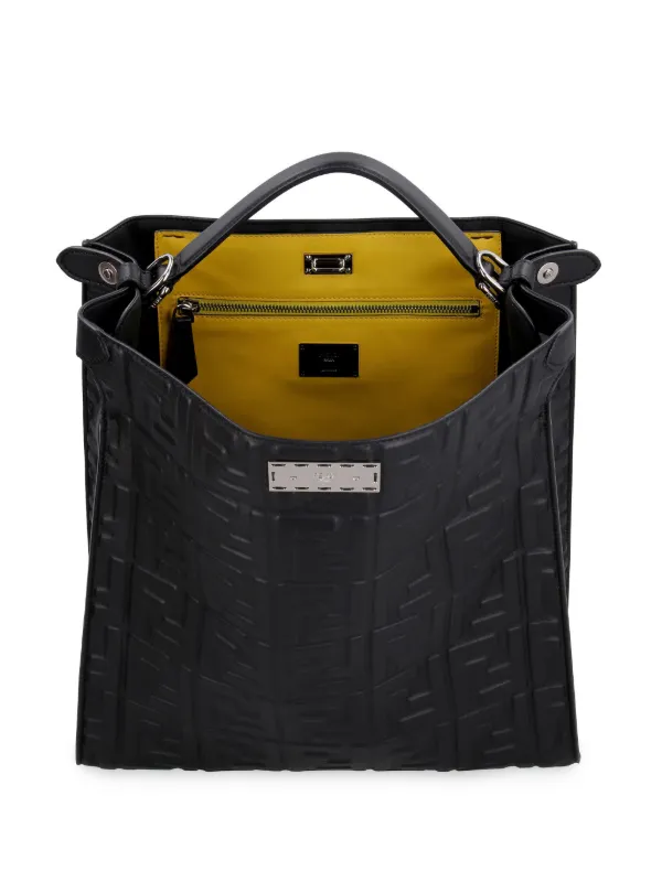 FENDI Peekaboo X Lite Fit Tote Bag Black FARFETCH IE