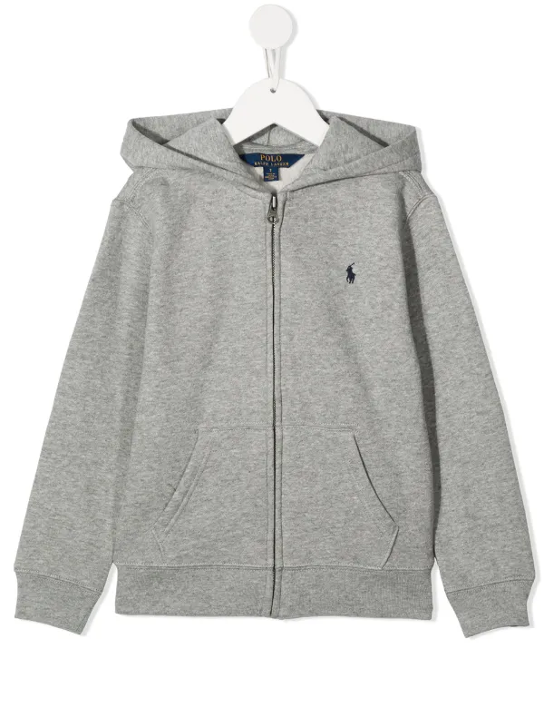 ralph lauren white zip up hoodie