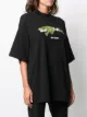 Palm Angels CROCO OVER TEE BLACK GREEN