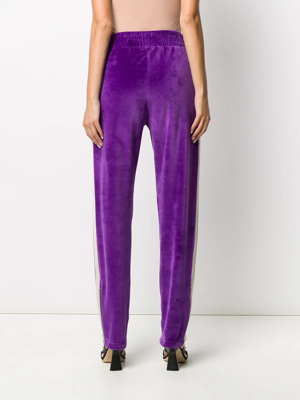 palm angels velvet track pants