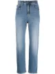 Image 1 of Palm Angels logo-print straight-leg jeans
